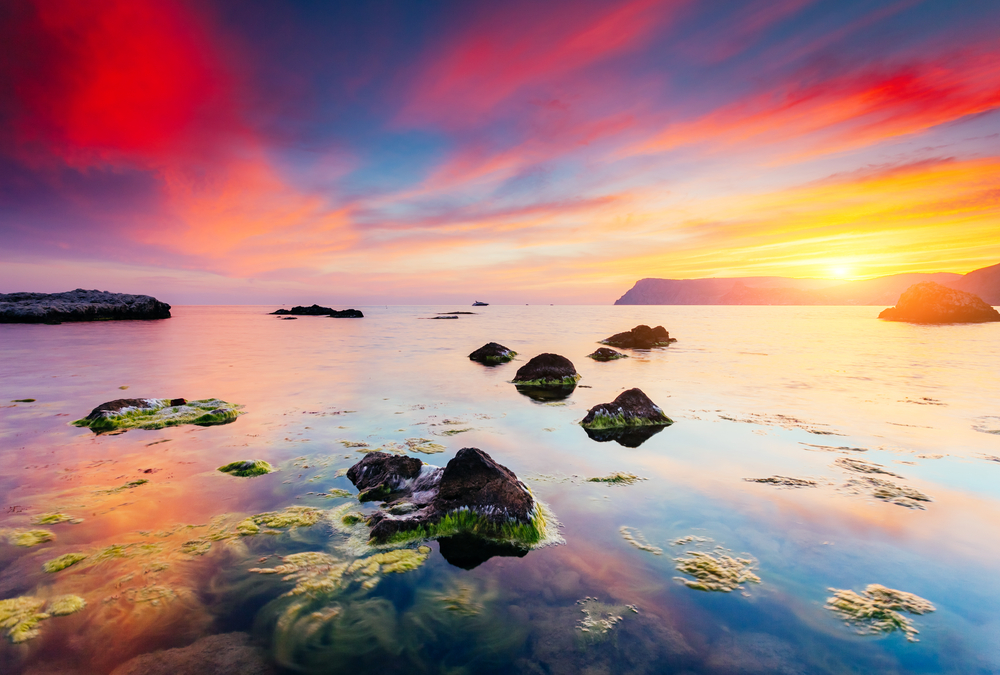 Black Sea in the evening light