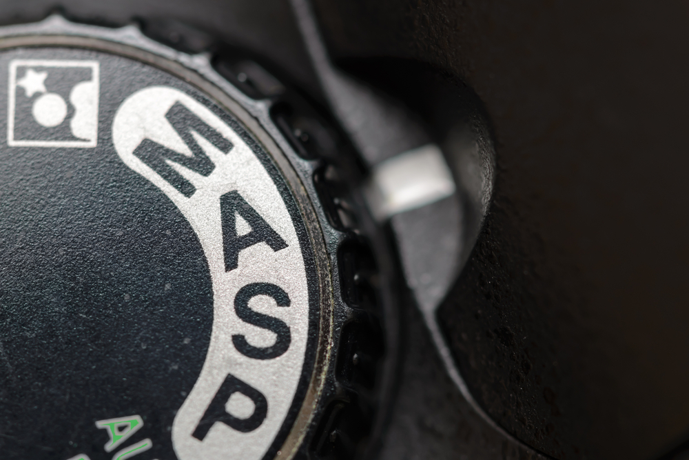 Camera mode dial Aperture priority mode