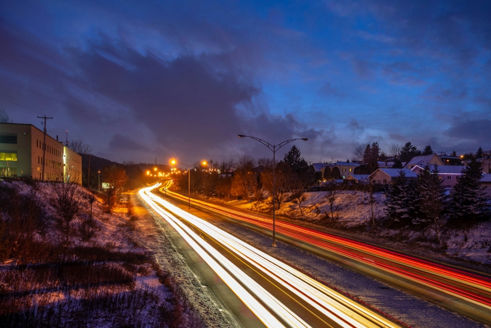 long exposures of a street
