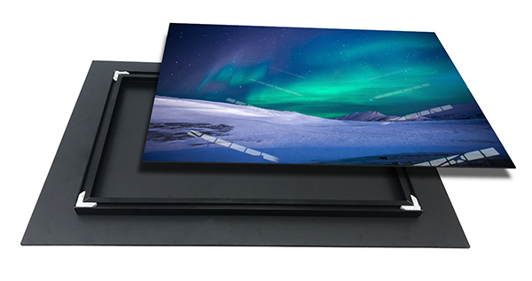 Shiny Prints with Black Backing